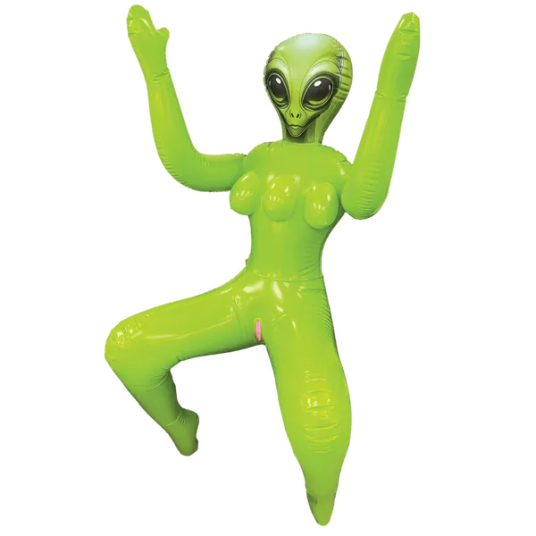 Inflatable 3-Breasted Alien Love Doll - (Ynez Doggy Style) - Take A Peek