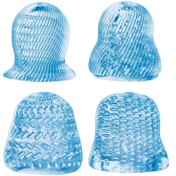 4 in 1 Glans Stroker Set (Blue) - Take A Peek