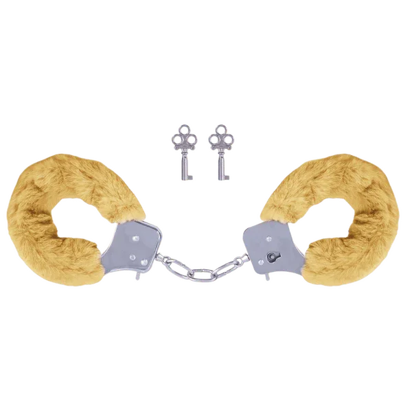 Furry Handcuffs (Light Brown)-FNS033A000-011