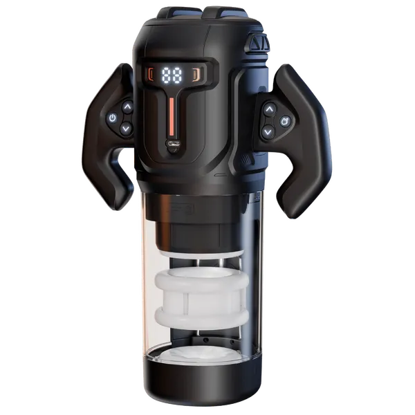 Turbo - Thrusting & Rotating Male Masturbator (Black) - Take A Peek