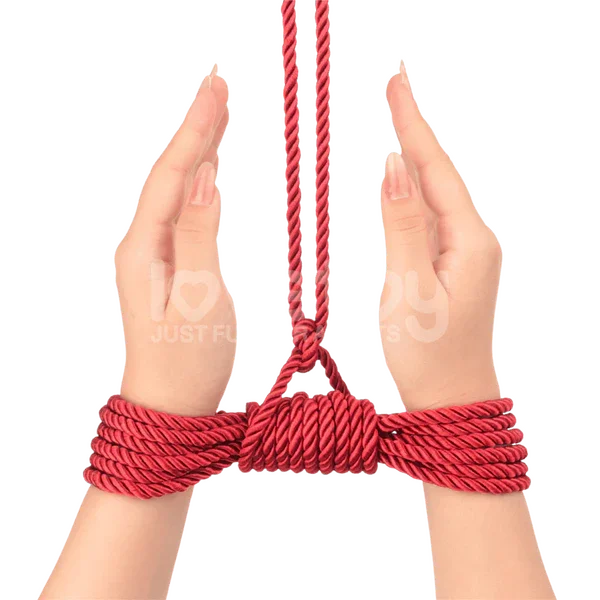 Silky Bondage Rope 10M (Red)-LV761302