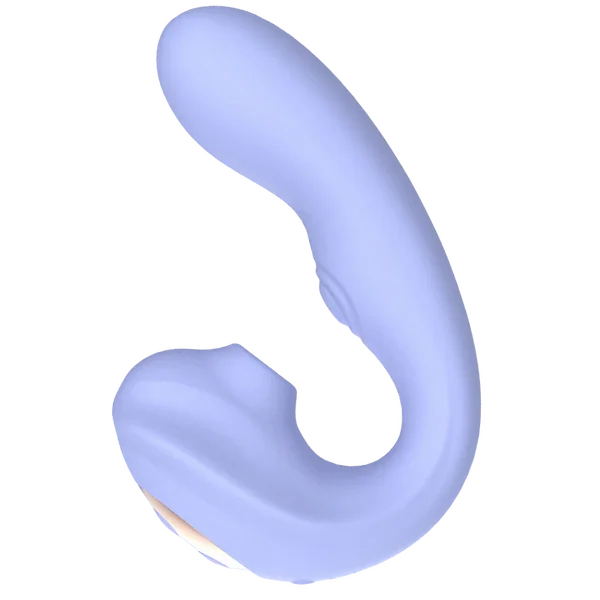 Aria - Sucking & Patting Vibrator (Blue)-SXE-0661
