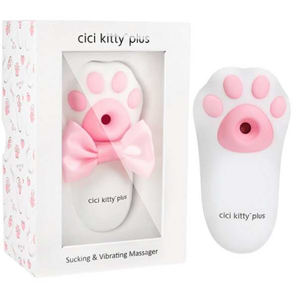 CICI KITTY PLUS - Suction & Vibration Massager (Pink)-4897127060019