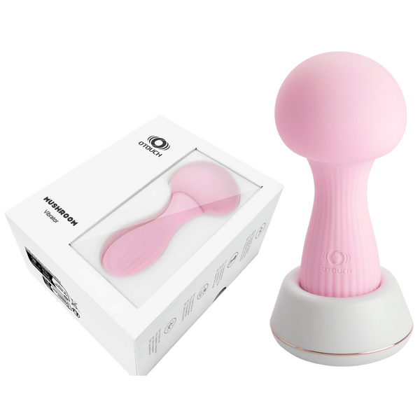VIGOUR MUSHROOM - Rechargeable Vibrating Massager (Pink)-4897127060095