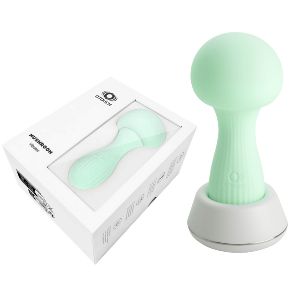 VIGOUR MUSHROOM - Rechargeable Vibrating Massager (Teal)-4897127060194