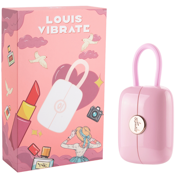 LOUIS - Suction & Vibrating Massager (Pink)-4897127060446