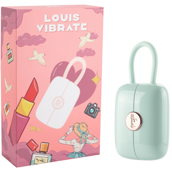 LOUIS - Suction & Vibrating Massager (Teal)-4897127060453