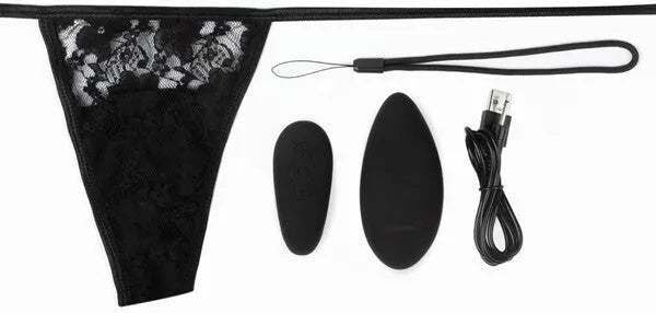 Premium Ergonomic Remote Panty Set (Black) - Take A Peek