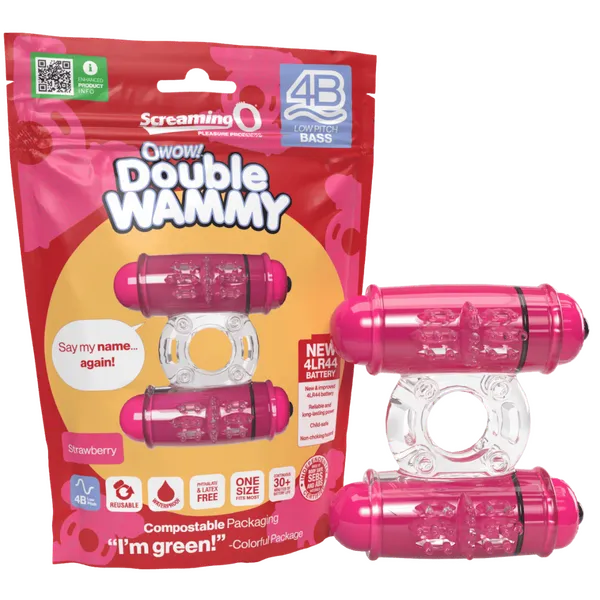 Double Wammy 4B Low Pitch Bass (Strawberry)-4BDW-ST