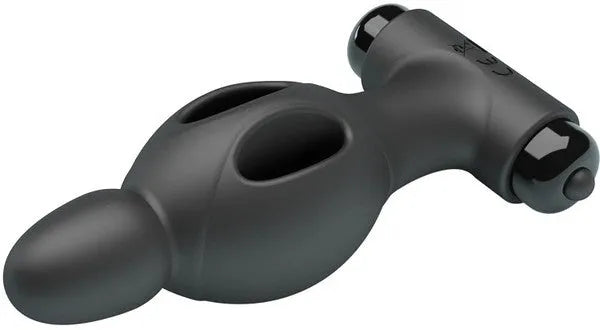 Silicone Vibrating Anal Plug (Black) - Take A Peek