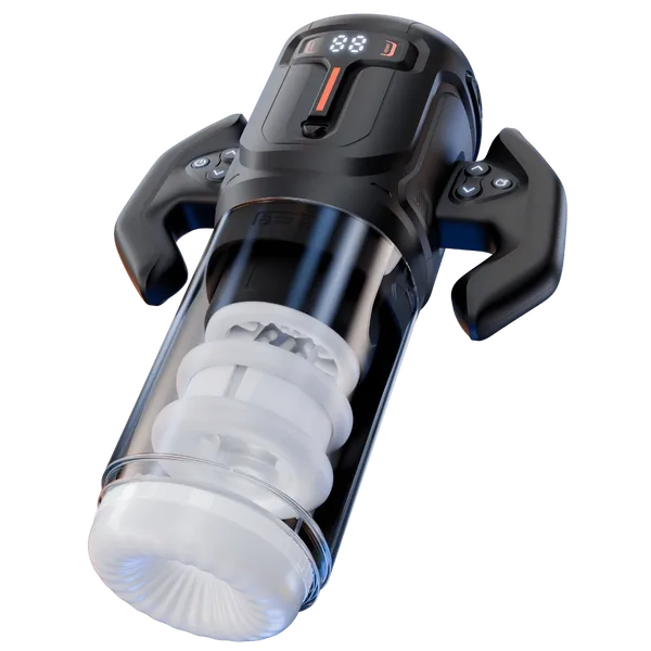 Turbo - Thrusting & Rotating Male Masturbator (Black) - Take A Peek