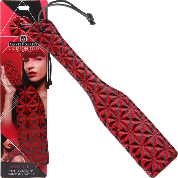 Crimson Tied Steel Enforced Spanking Paddle - Take A Peek
