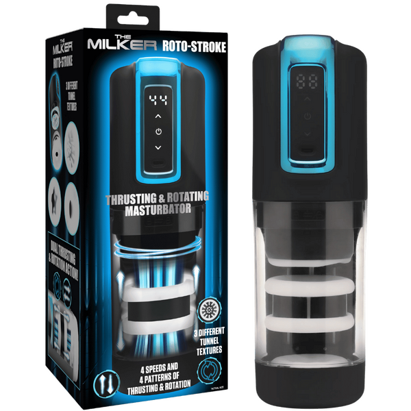 Roto-Stroke Thrusting & Rotating Masturbator-AH533