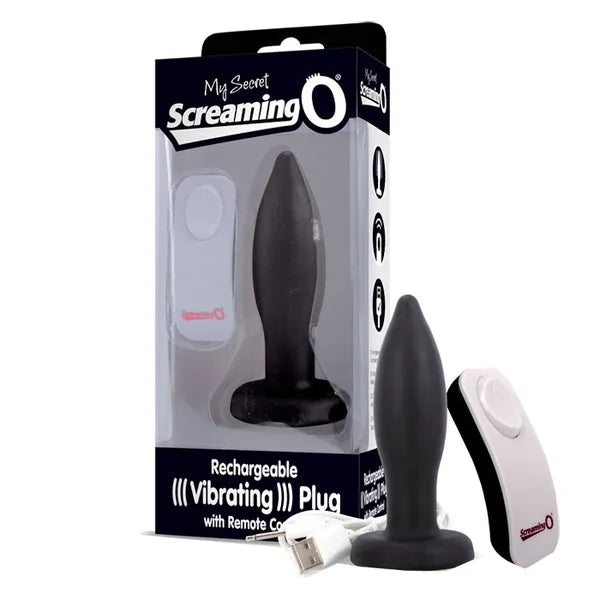 Vibrating Plug With Remote (Black) - Take A Peek