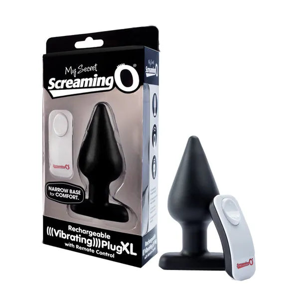 Vibrating Plug With Remote XL (Black) - Take A Peek