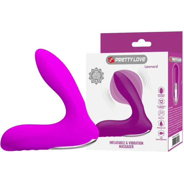 Inflatable Massager - Leonard (Purple) - Take A Peek