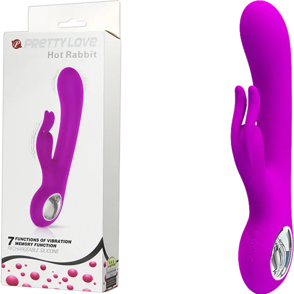 Rechargeable Hot Rabbit (Purple) - Take A Peek