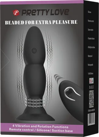 Beaded For Extra Pleasure Remote Butt Plug - Take A Peek