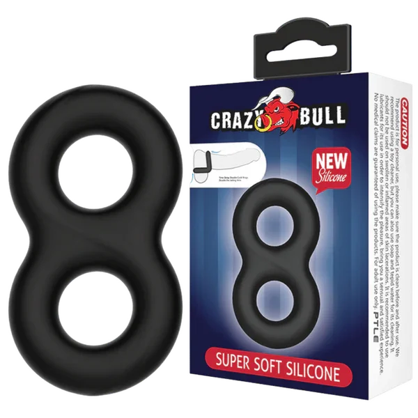 Super Soft Silicone Cockring - Figure 8-BI-210185