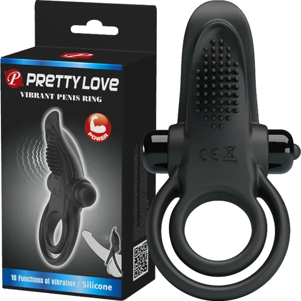 Vibrant Penis Ring (Black) - Take A Peek