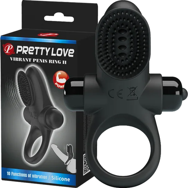 Vibrant Penis Ring II (Black) - Take A Peek
