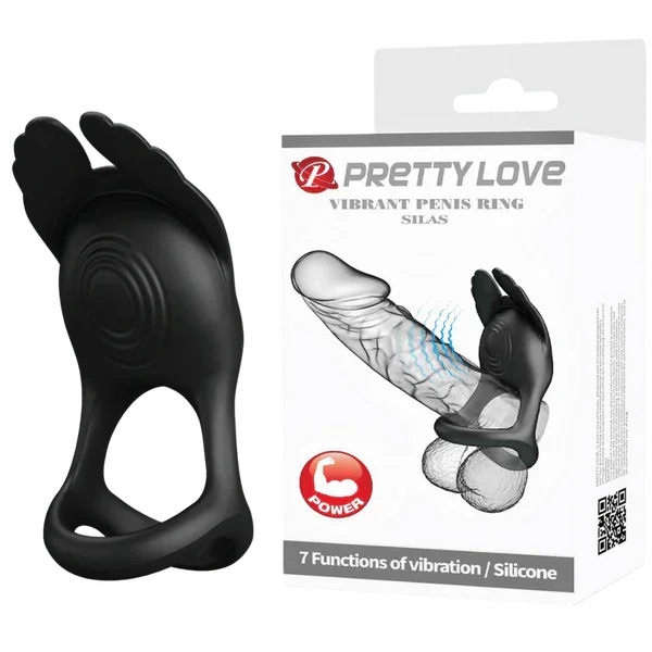 Vibrant Penis Ring - Silas (Black) - Take A Peek
