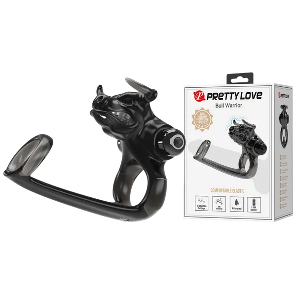 Bull Warrior Cockring (Black) - Take A Peek