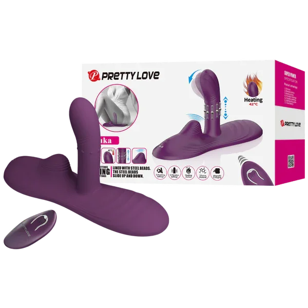 Luka - Rechargeable Remote Control Love Pad (Purple)-BI-300057W