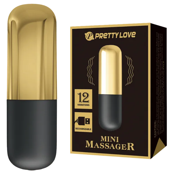 Rechargeable Mini Massager (Gold) - Take A Peek