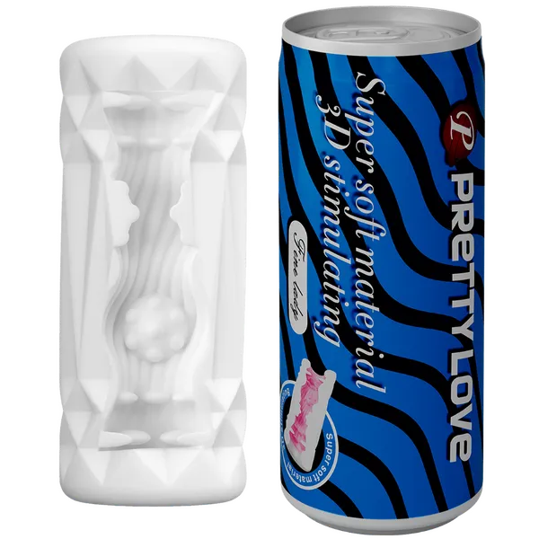 Super Soft Can Masturbator (Black/Blue) - Take A Peek