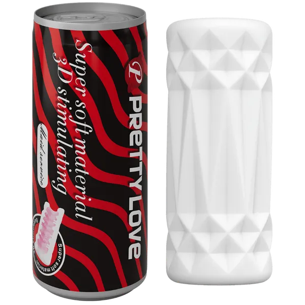 Super Soft Can Masturbator (Black/Red) - Take A Peek
