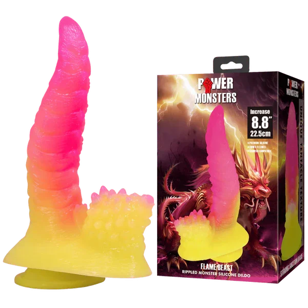 Flame Beast 8.8" (Pink/Yellow)-BW-008146