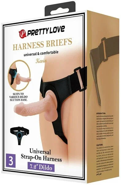 Universal Strap-On Harness (7.2" Dildo) - Take A Peek