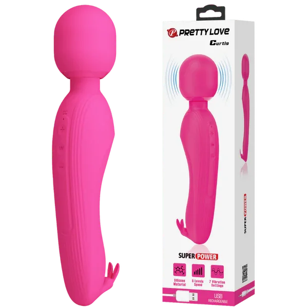 Rechargeable Curtis Wand (Pink) - Take A Peek