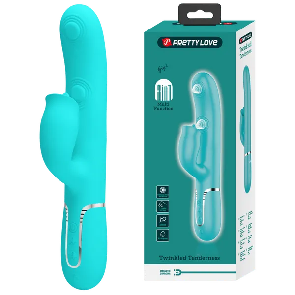 Gigi - 3in1 Multi-function Vibrator (Seafoam) - Take A Peek