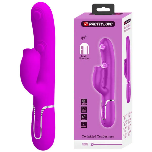 Gigi - 3in1 Multi-function Vibrator (Pink) - Take A Peek
