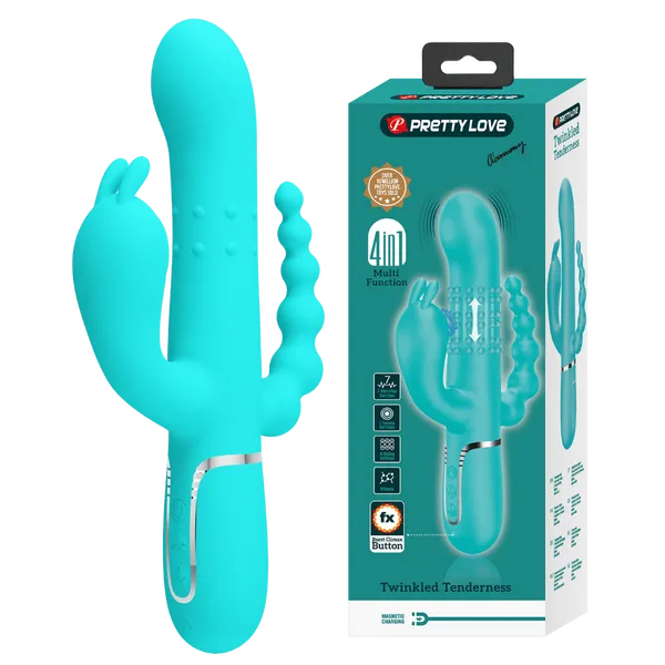 Cammy - 4in1 Multi-function Vibrator (Seafoam)-BW-500036-1