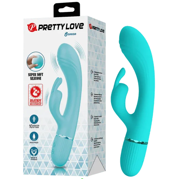 Super Soft Silicone Dual Motor Scocco (Blue)-BW-500060-1