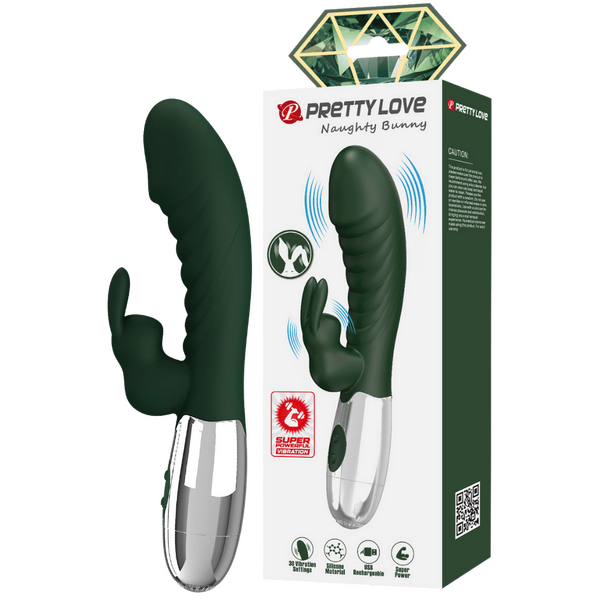 Rechargeable Naughty Bunny (Black)-BW-500071DC