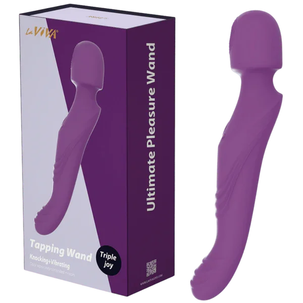 Tapping & Vibrating Wand (Purple)-CN-621158111
