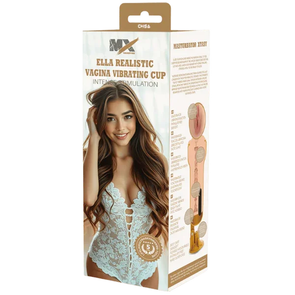 Ella Realistic Vagina Vibrating Cup - Take A Peek