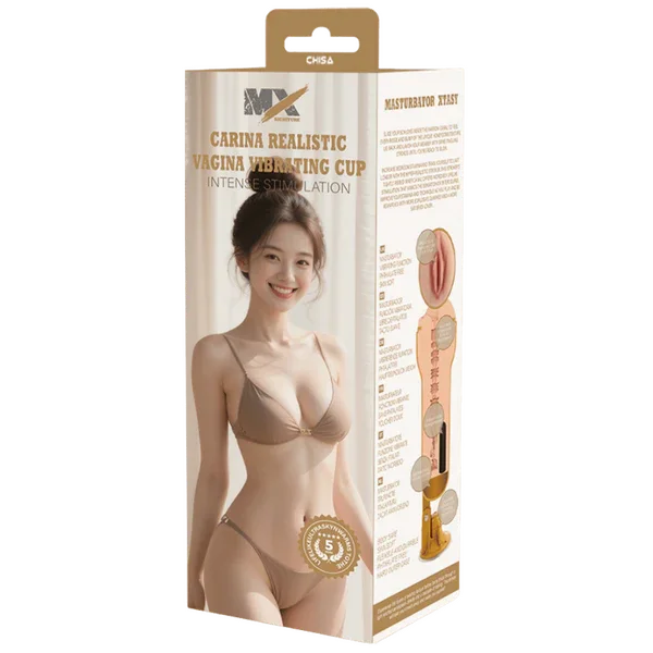 Carina Realistic Vagina Vibrating Cup - Take A Peek