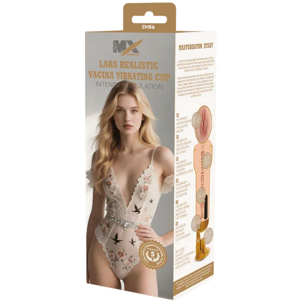 Lara Realistic Vagina Vibrating Cup - Take A Peek