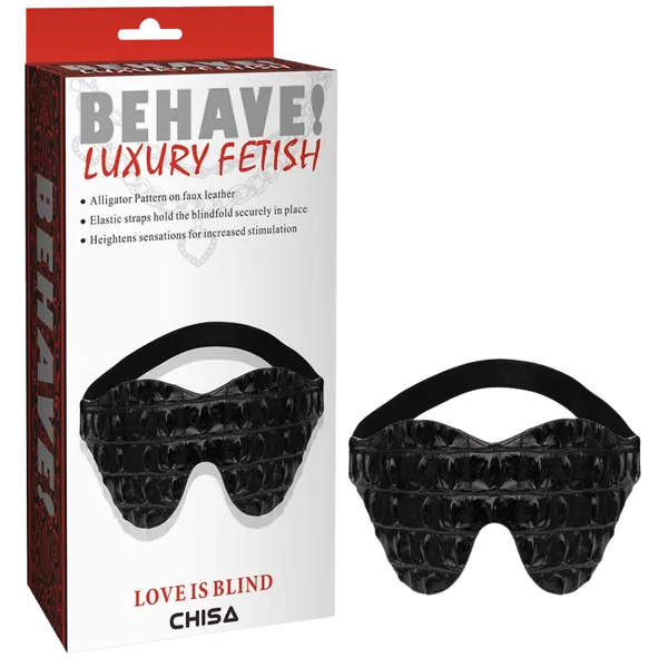 LOVE IS BLIND (Alligator Pattern) (Black) - Take A Peek