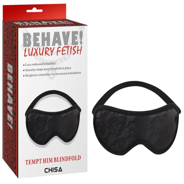 Tempt Him Blindfold (Black) - Take A Peek