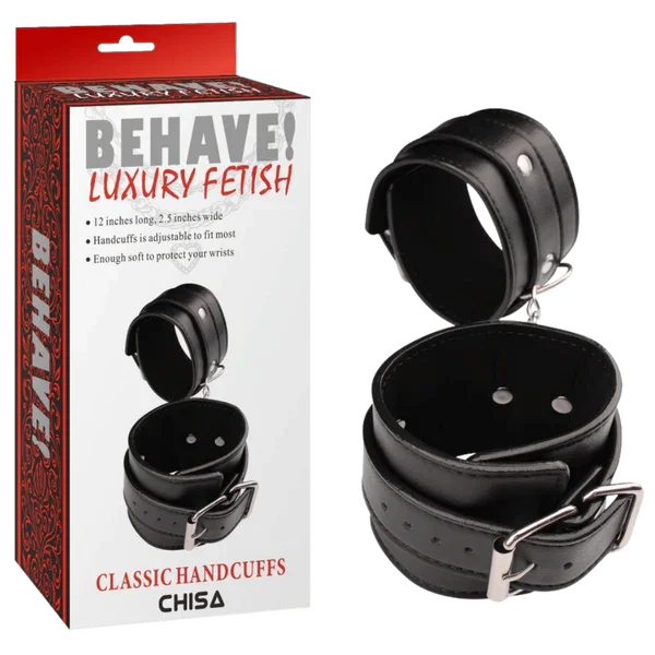 Classic Hand Cuffs (Black)-CN-632111242