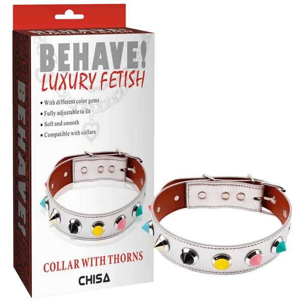 Collar with Thorns (White) - Take A Peek