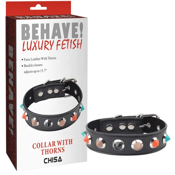 Collar with Thorns (Black) - Take A Peek