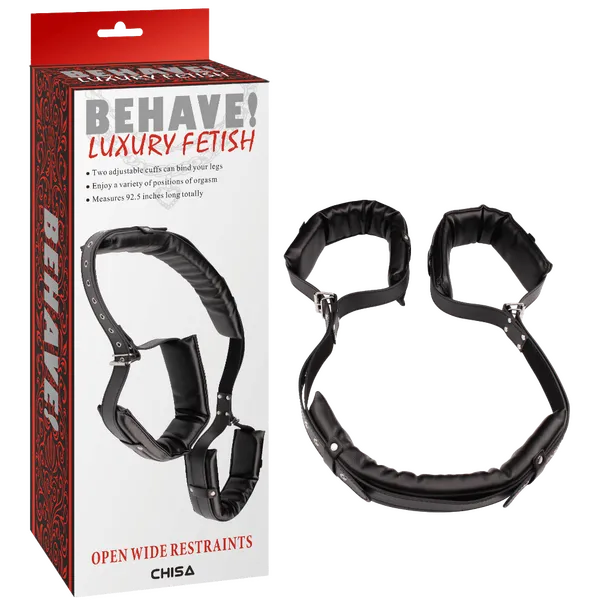 Open Wide Restraints (Black) - Take A Peek