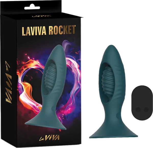 Rocket Butt Plug With Remote Control (Teal) - Take A Peek